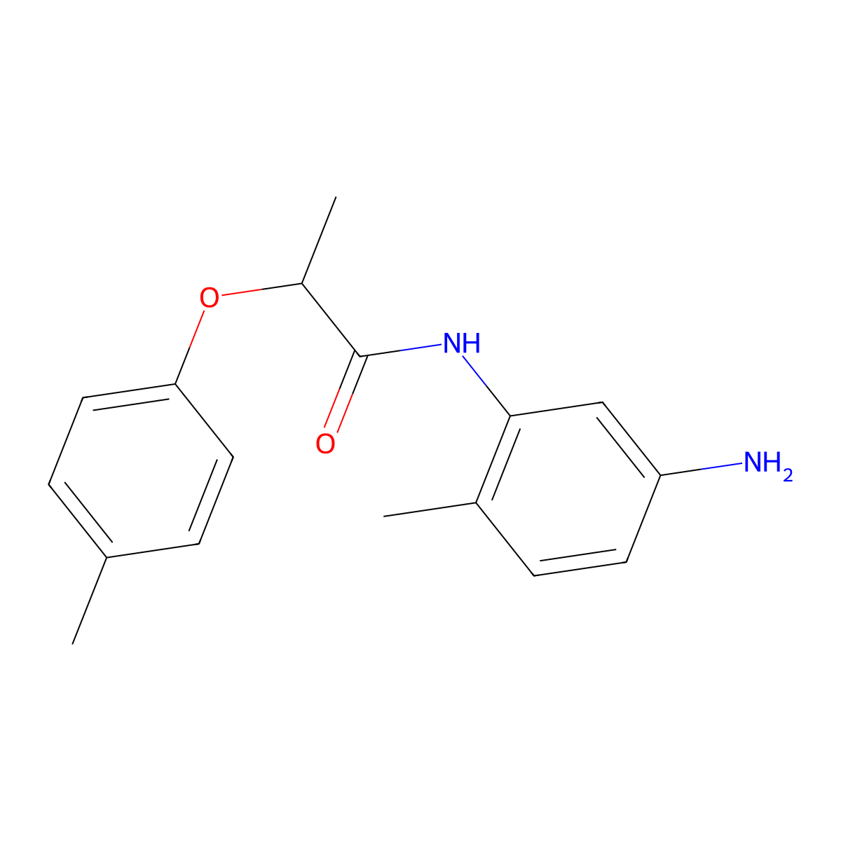 N-(5-Amino-2-methylphenyl)-2-(4-methylphenoxy)-propanamide molecular structure, CAS 1016522-29-4