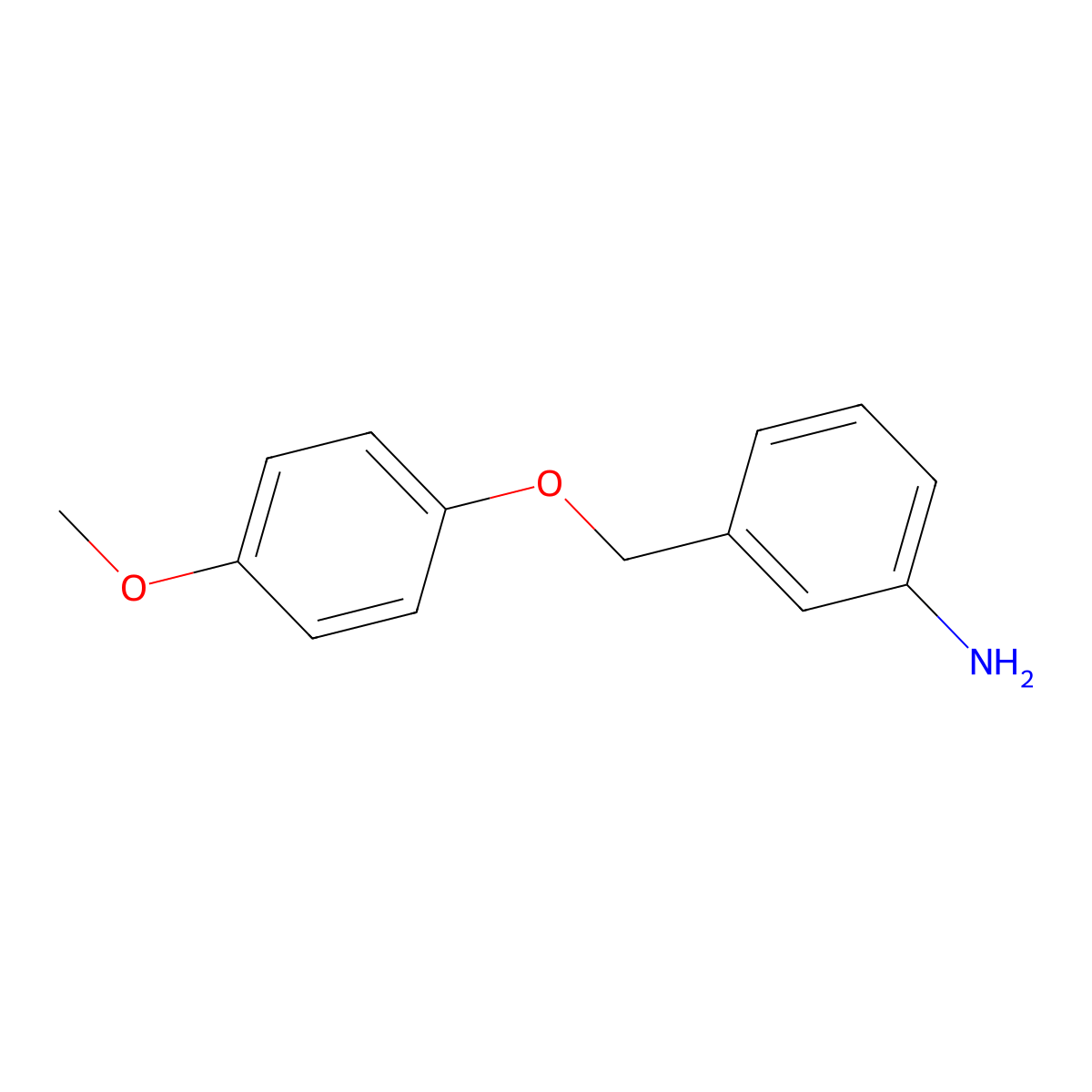 3-((4-Methoxyphenoxy)methyl)aniline molecular structure, CAS 1016523-59-3