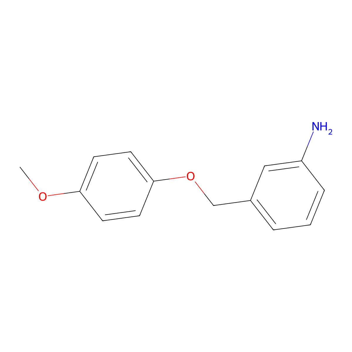 3-((4-Methoxyphenoxy)methyl)aniline molecular structure, CAS 1016523-59-3