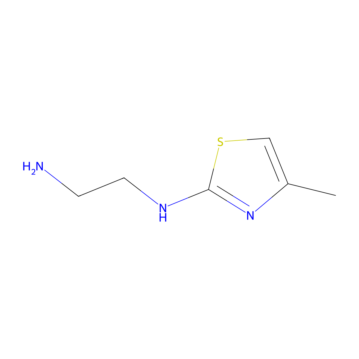 N1-(4-Methyl-1,3-thiazol-2-YL)ethane-1,2-diamine molecular structure, CAS 1016523-93-5