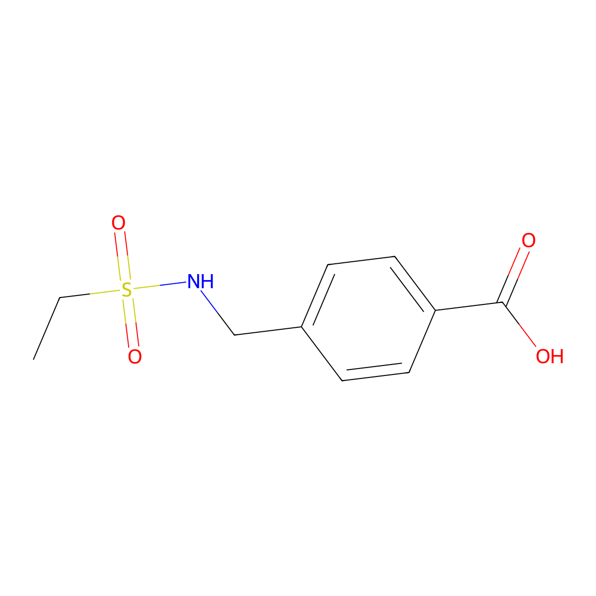 4-(Ethanesulfonamidomethyl)benzoic acid molecular structure, CAS 1016523-95-7