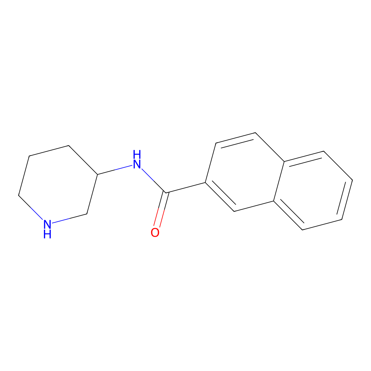 N-(Piperidin-3-YL)naphthalene-2-carboxamide molecular structure, CAS 1016527-85-7