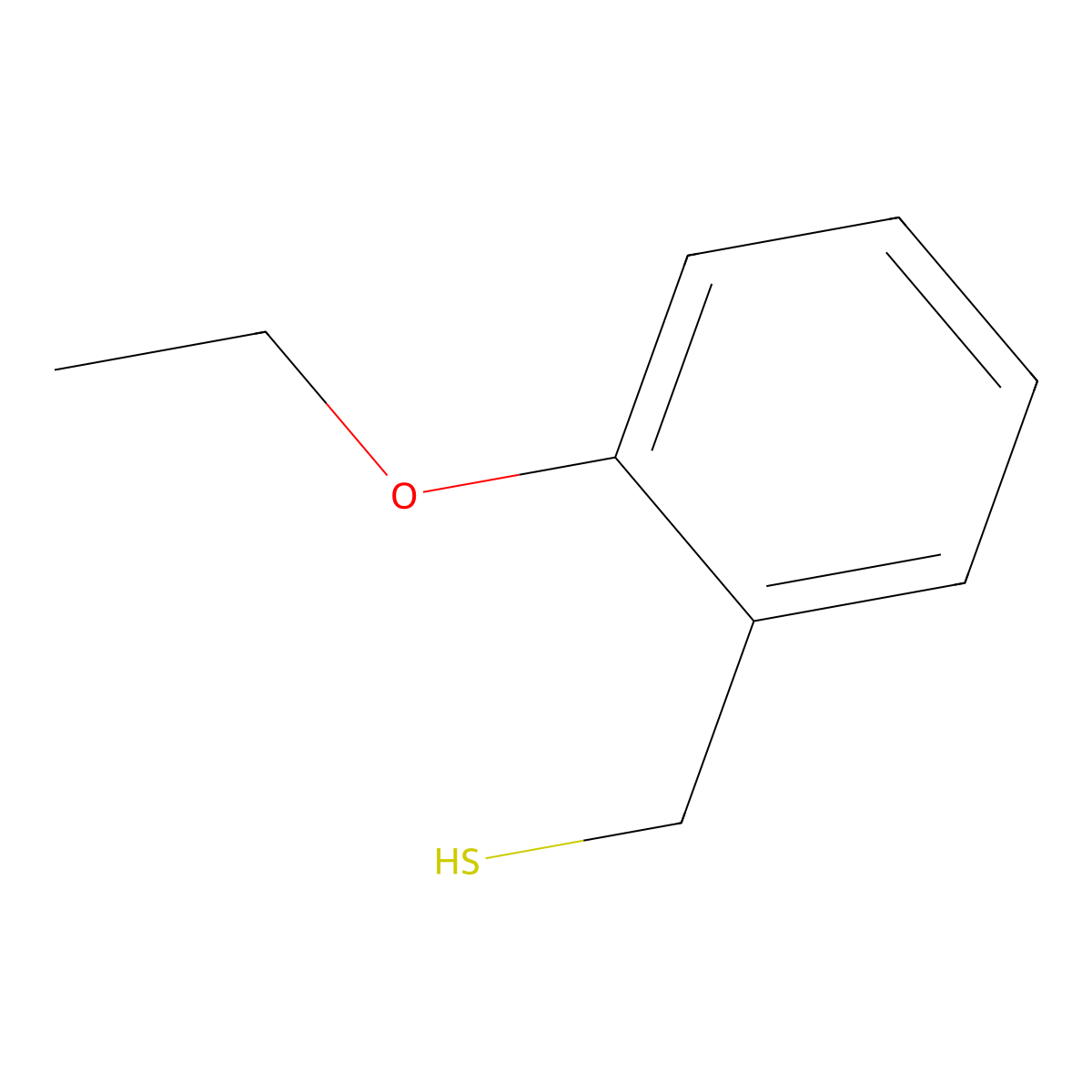 (2-Ethoxyphenyl)methanethiol molecular structure, CAS 1016530-34-9