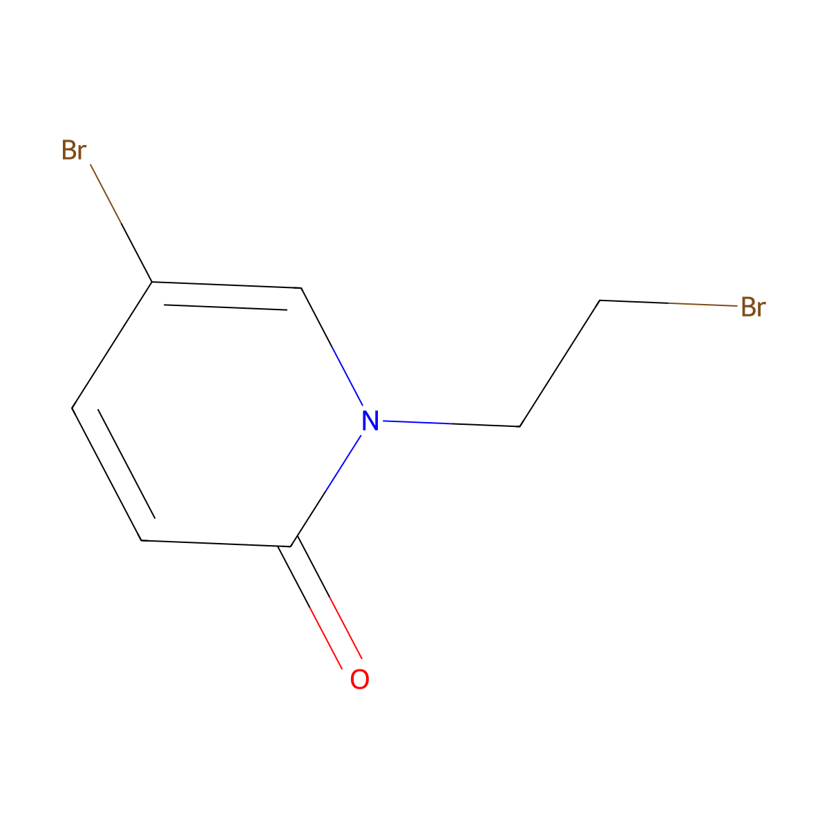 5-Bromo-1-(2-bromoethyl)-1,2-dihydropyridin-2-one molecular structure, CAS 1016530-65-6
