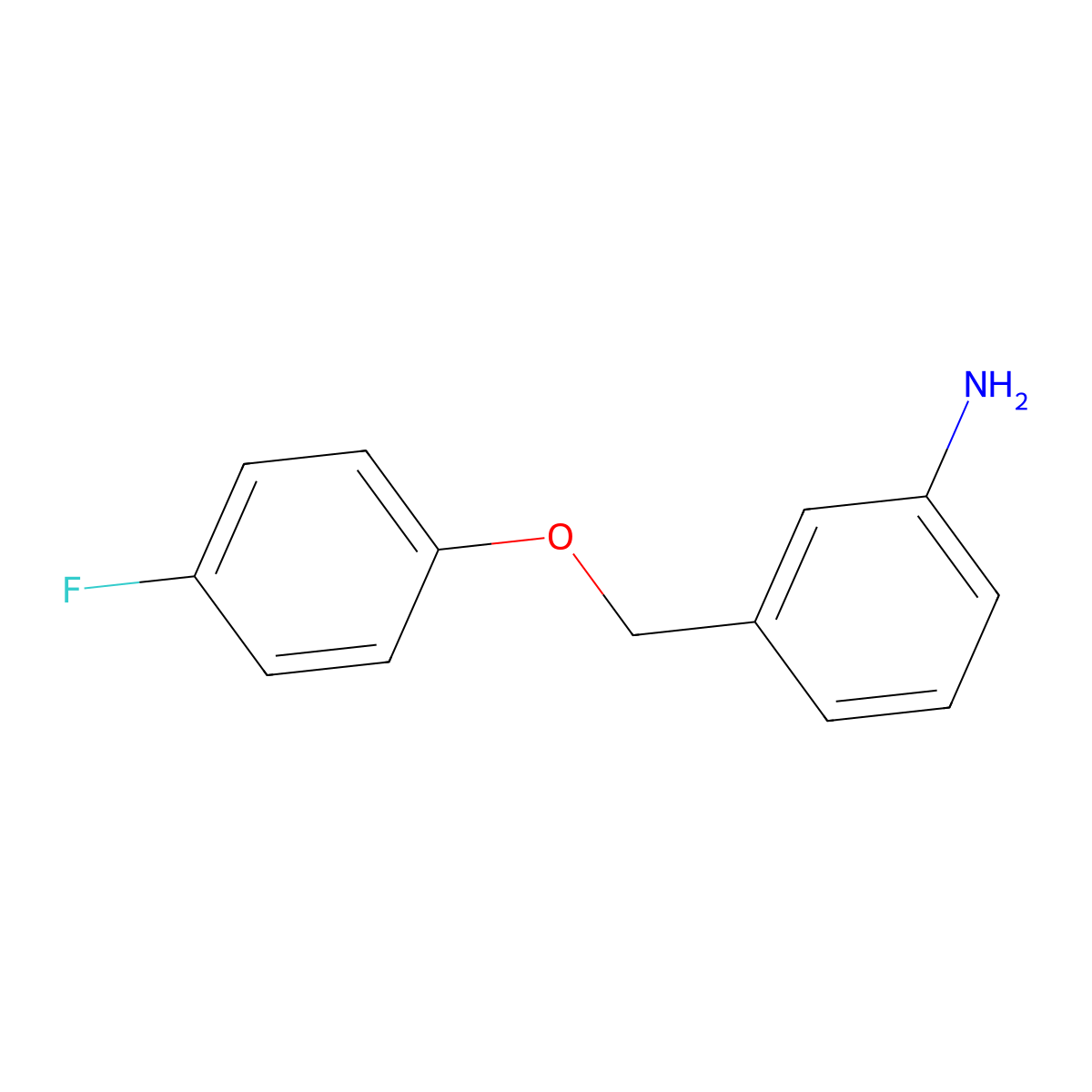3-[(4-Fluorophenoxy)methyl]aniline molecular structure, CAS 1016531-20-6