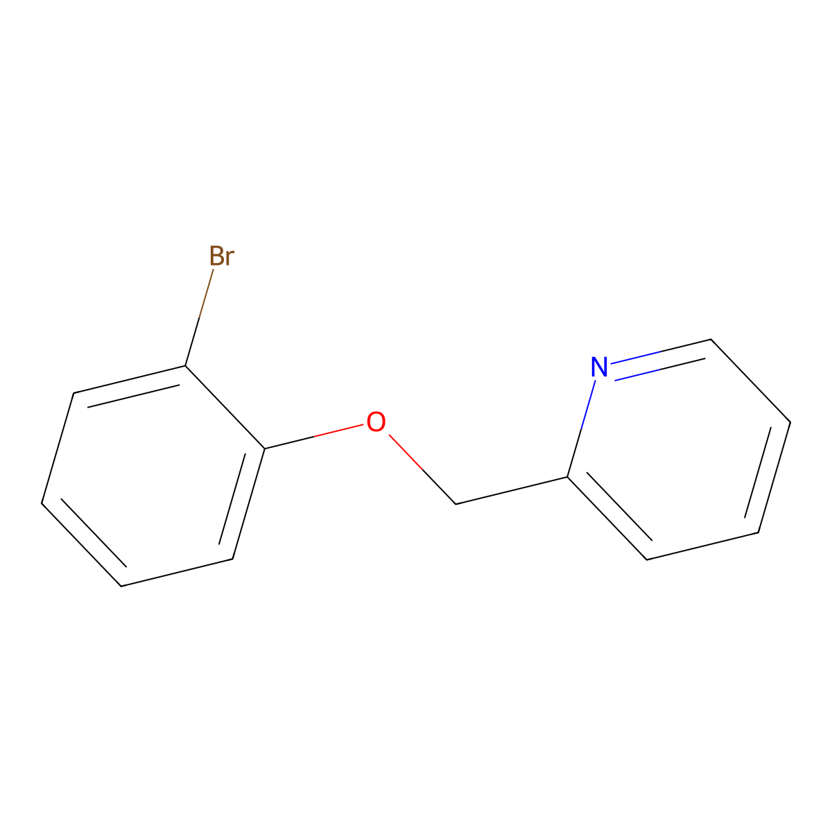 2-((2-Bromophenoxy)methyl)pyridine molecular structure, CAS 1016531-68-2