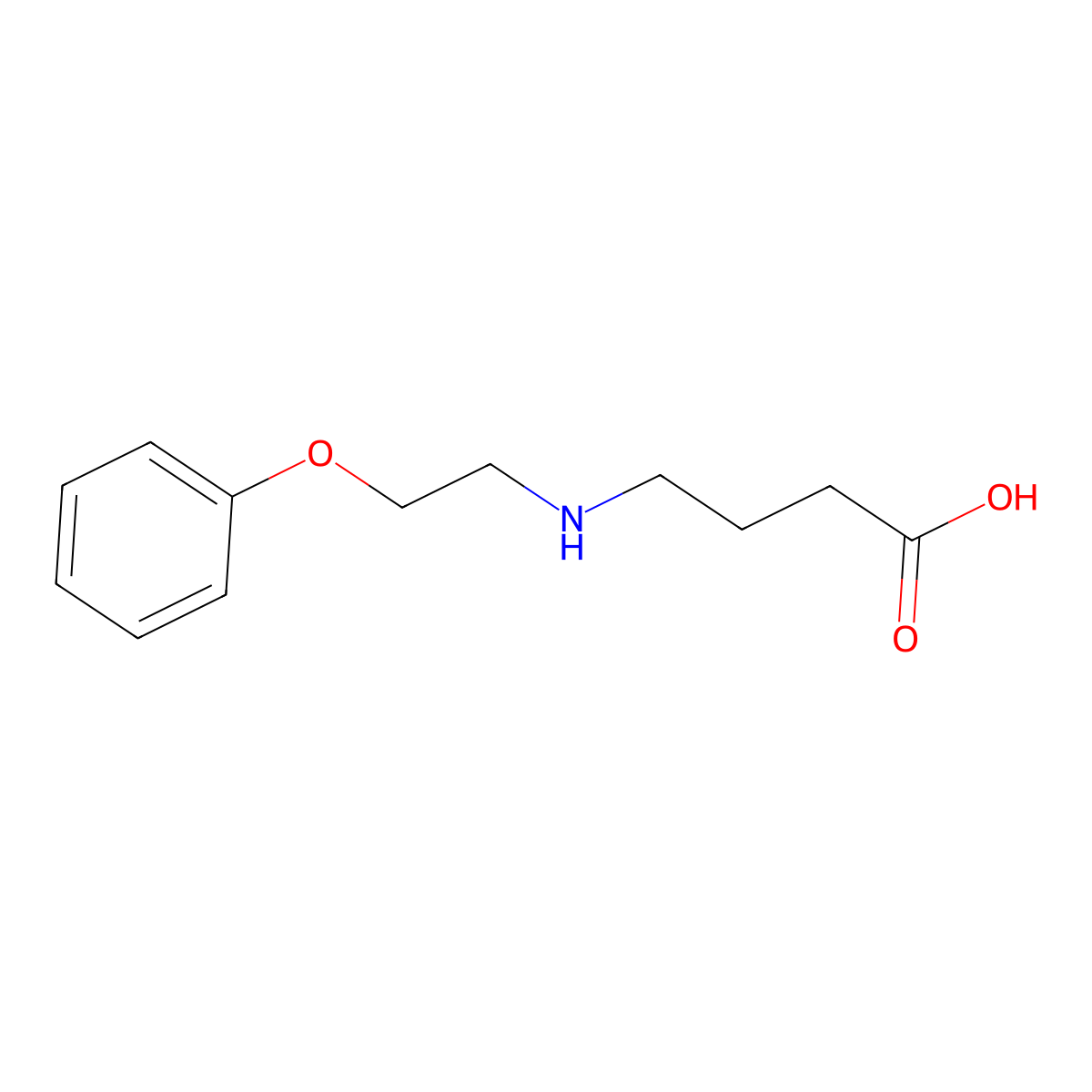 4-[(2-Phenoxyethyl)amino]butanoic acid molecular structure, CAS 1016531-72-8