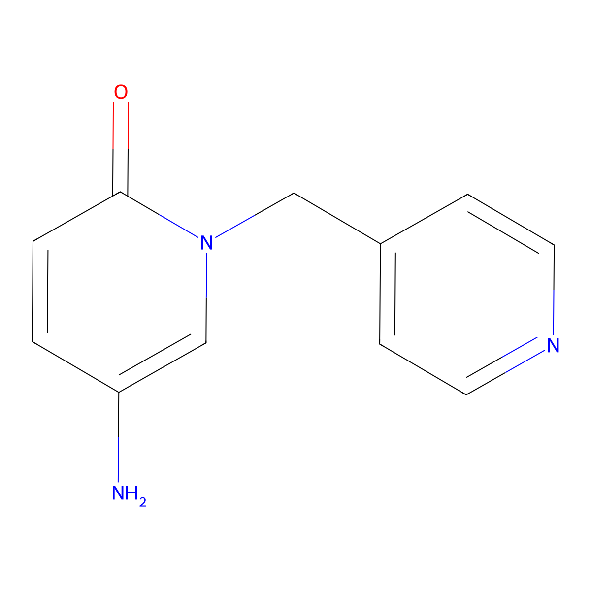 5-Amino-1-(pyridin-4-ylmethyl)pyridin-2(1h)-one molecular structure, CAS 1016532-21-0