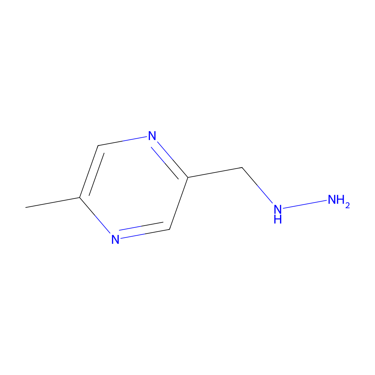 2-(Hydrazinylmethyl)-5-methylpyrazine molecular structure, CAS 1016533-76-8