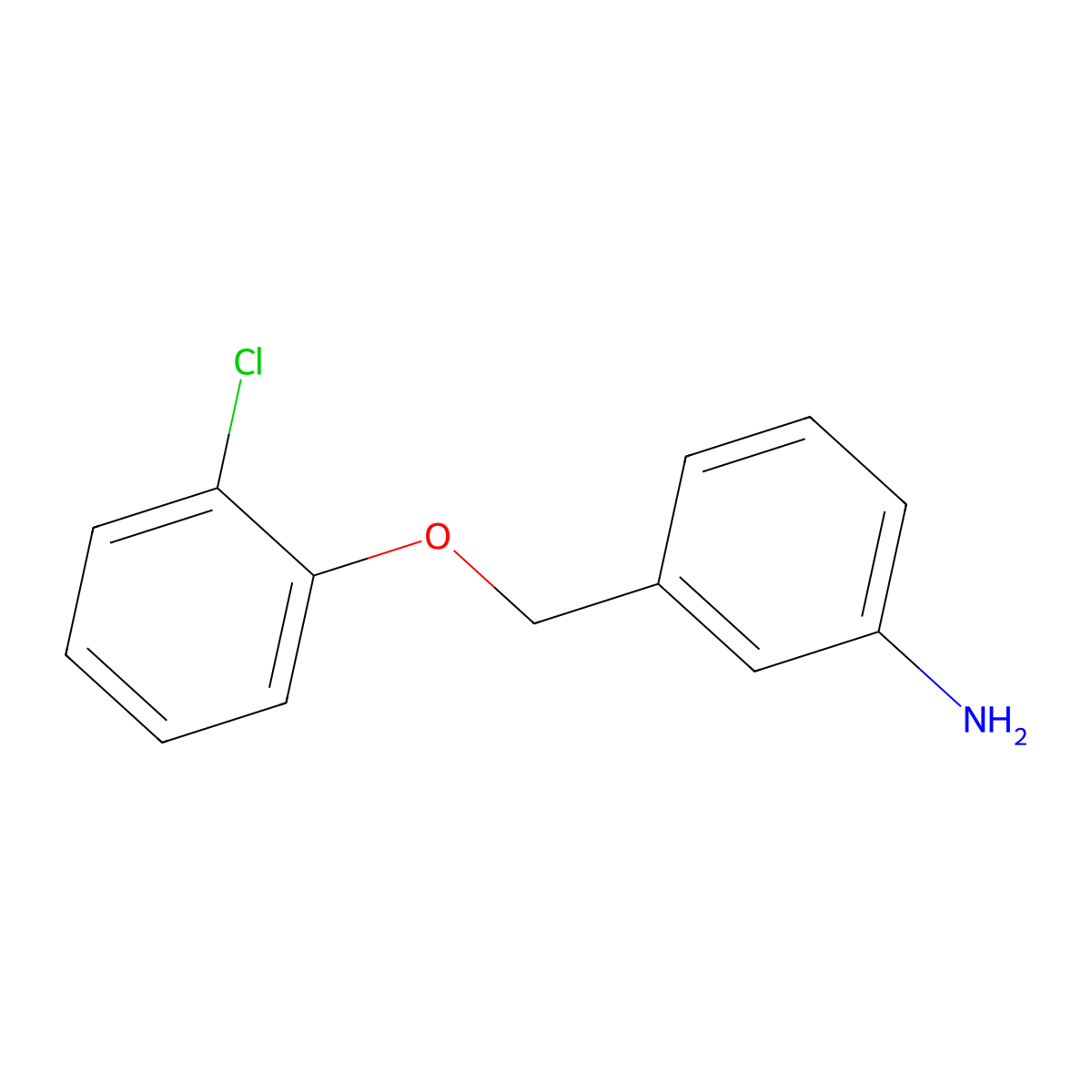 3-[(2-Chlorophenoxy)methyl]aniline molecular structure, CAS 1016533-99-5