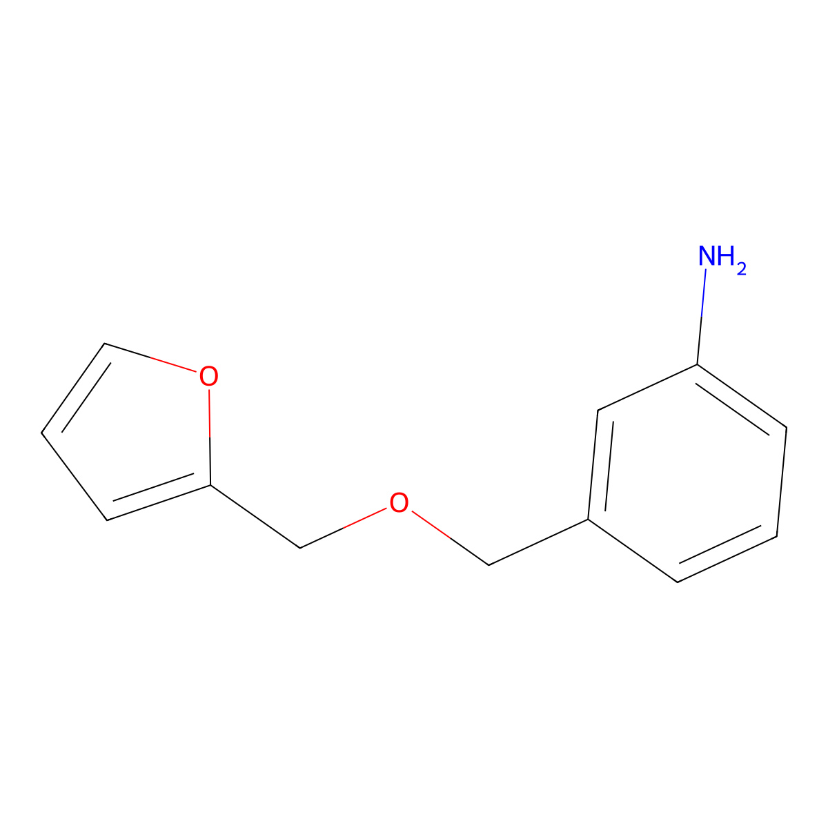 3-[(Furan-2-ylmethoxy)methyl]aniline molecular structure, CAS 1016534-46-5