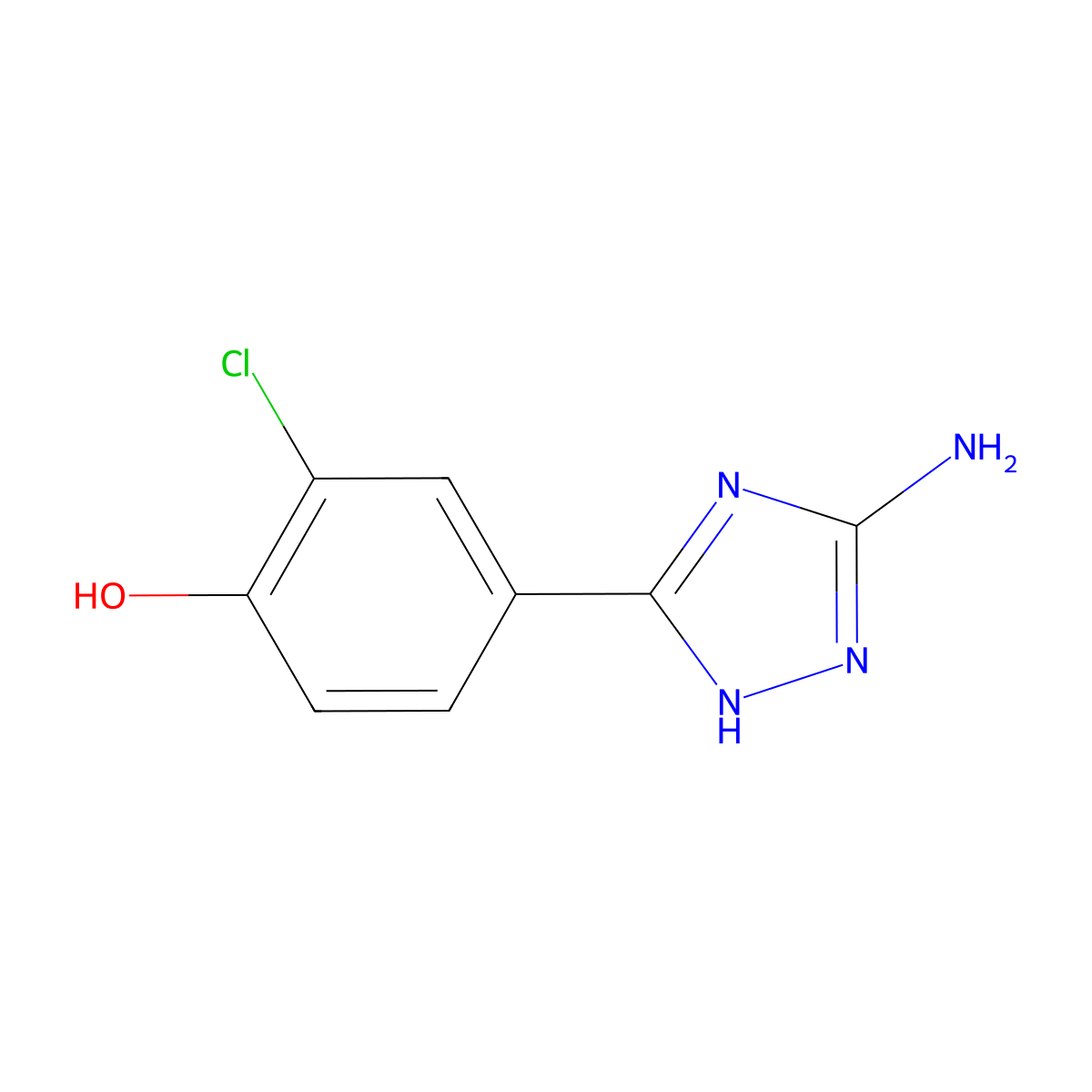 4-(5-Amino-4H-1,2,4-triazol-3-YL)-2-chlorophenol molecular structure, CAS 1016534-61-4