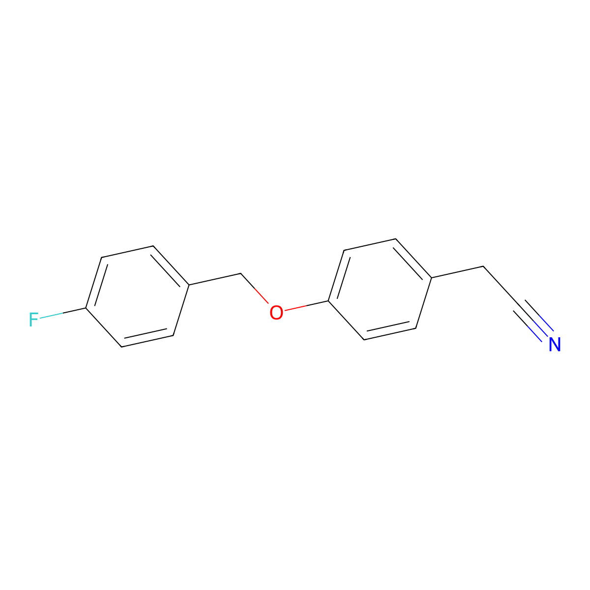 2-(4-((4-Fluorobenzyl)oxy)phenyl)acetonitrile molecular structure, CAS 1016535-83-3