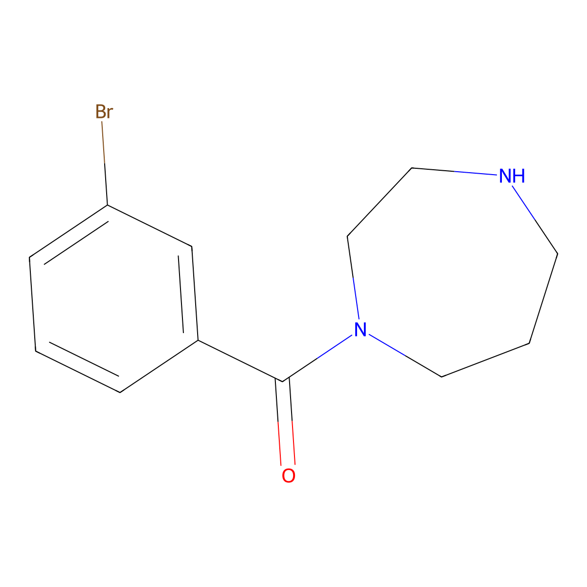 1-(3-Bromobenzoyl)-1,4-diazepane molecular structure, CAS 1016536-13-2