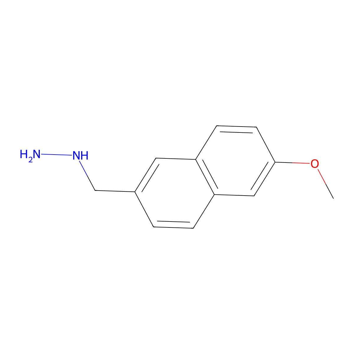 [(6-Methoxynaphthalen-2-yl)methyl]hydrazine molecular structure, CAS 1016536-64-3