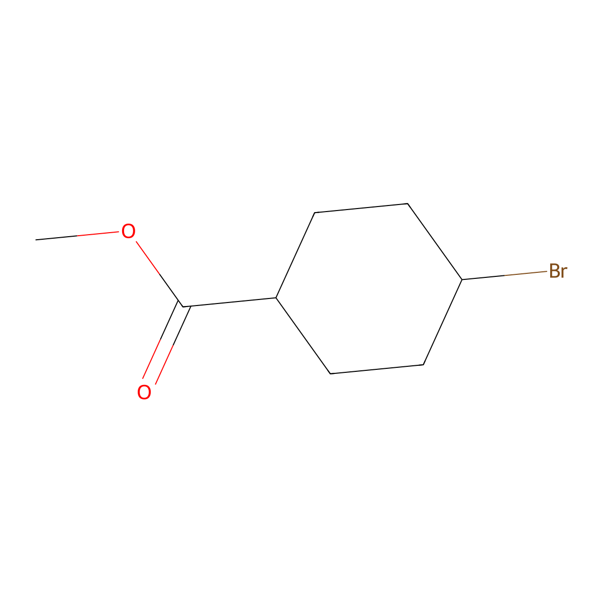Methyl (1s,4s)-4-bromocyclohexane-1-carboxylate molecular structure, CAS 101654-20-0