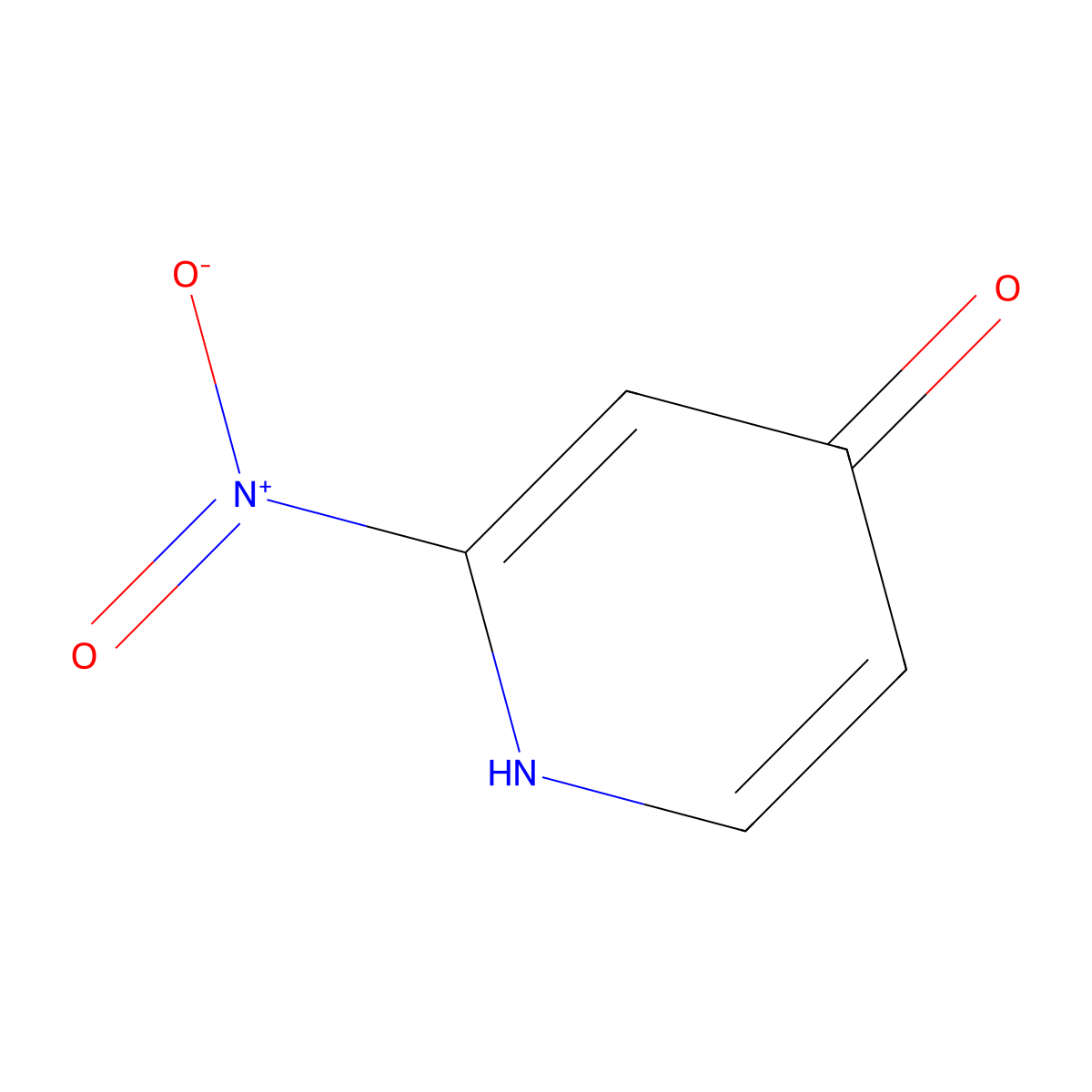 2-Nitro-4-pyridinol molecular structure, CAS 101654-28-8