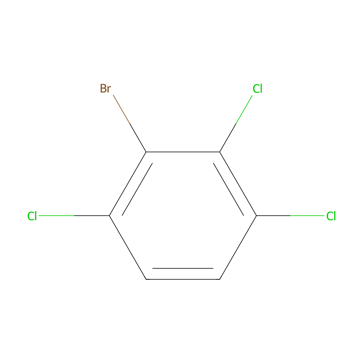 2-Bromo-1,3,4-trichlorobenzene molecular structure, CAS 101654-34-6