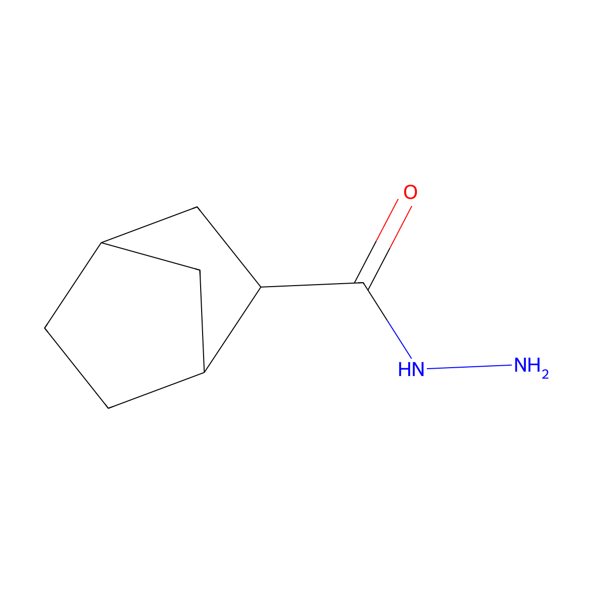 Bicyclo[2.2.1]heptane-2-carbohydrazide molecular structure, CAS 1016557-67-7