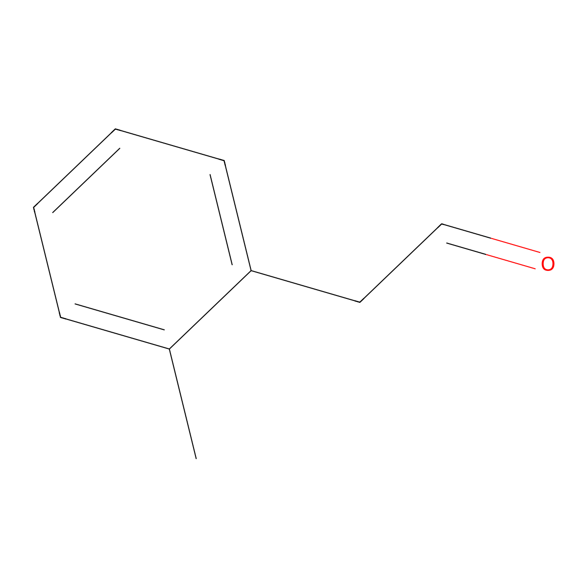 Benzeneacetaldehyde, 2-methyl- molecular structure, CAS 10166-08-2