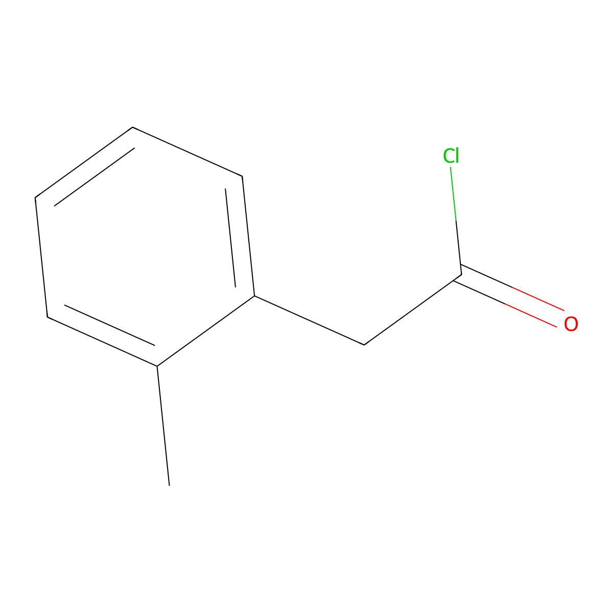 o-Tolyl-acetyl chloride molecular structure, CAS 10166-09-3