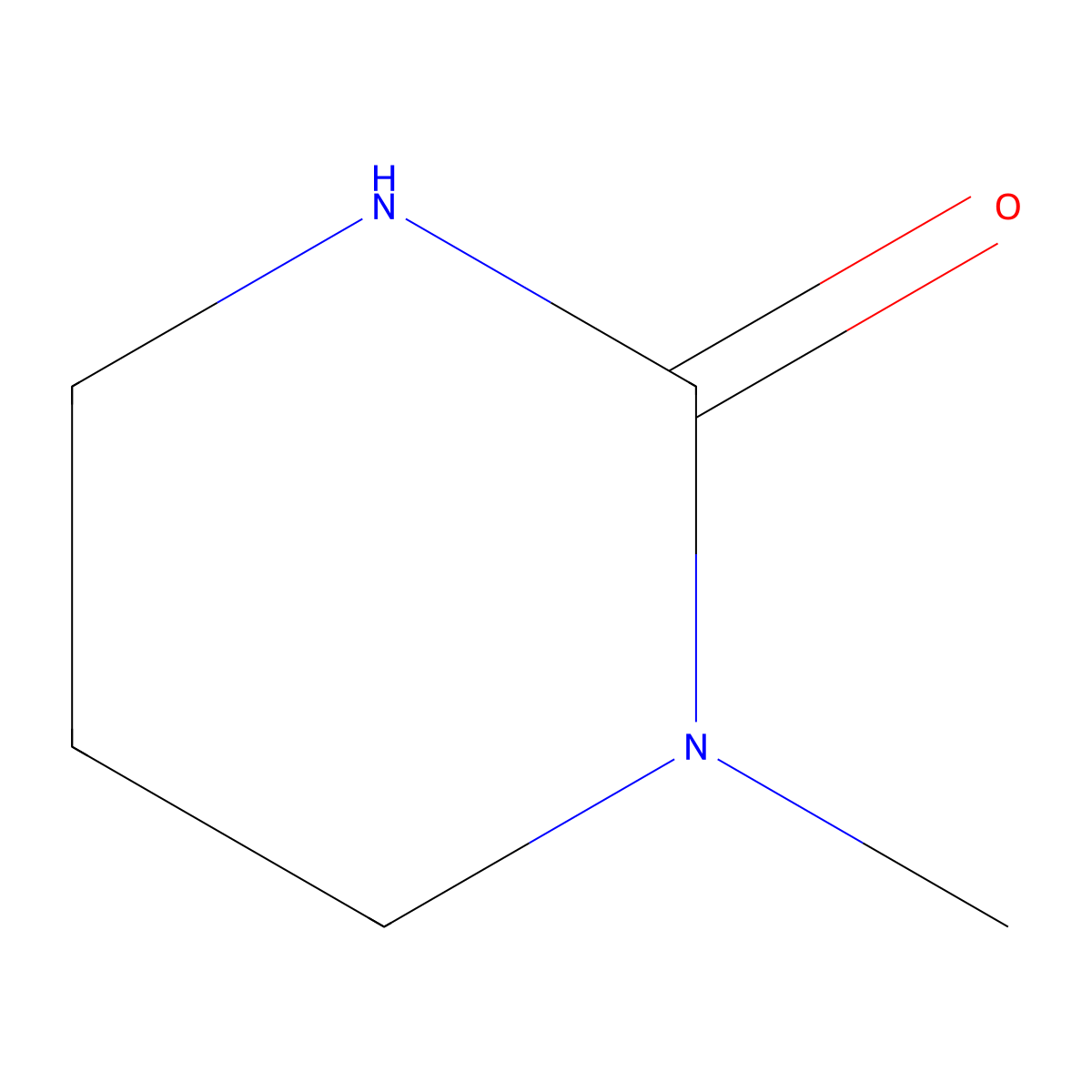 1-Methyltetrahydropyrimidin-2(1H)-one molecular structure, CAS 10166-54-8