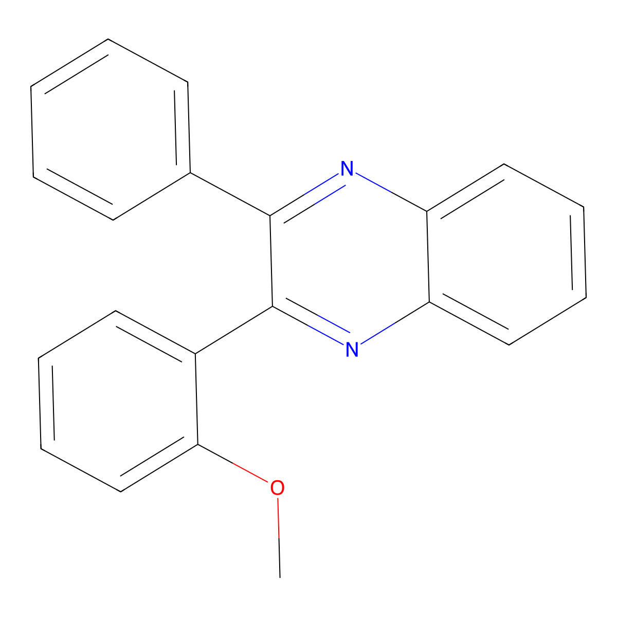 2-(2-Methoxyphenyl)-3-phenylquinoxaline molecular structure, CAS 10166-77-5