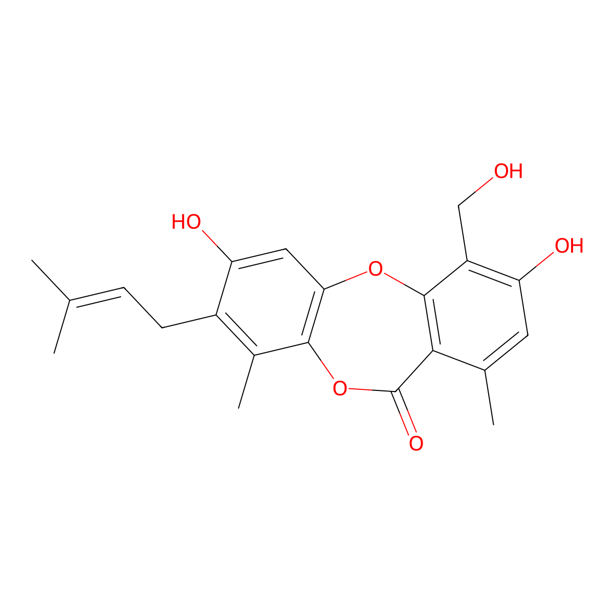 Mollicellin I molecular structure, CAS 1016605-29-0
