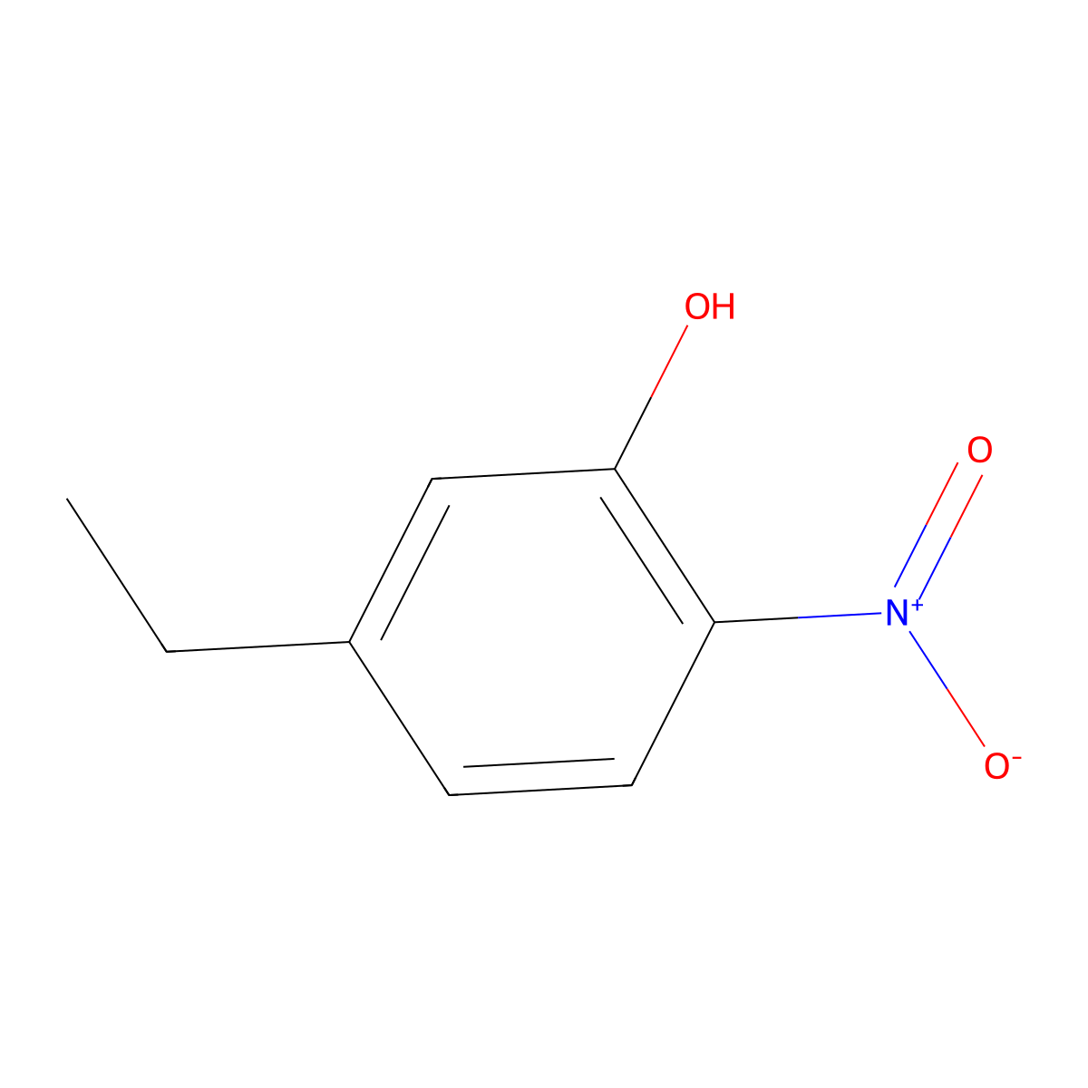 5-Ethyl-2-nitrophenol molecular structure, CAS 101664-28-2