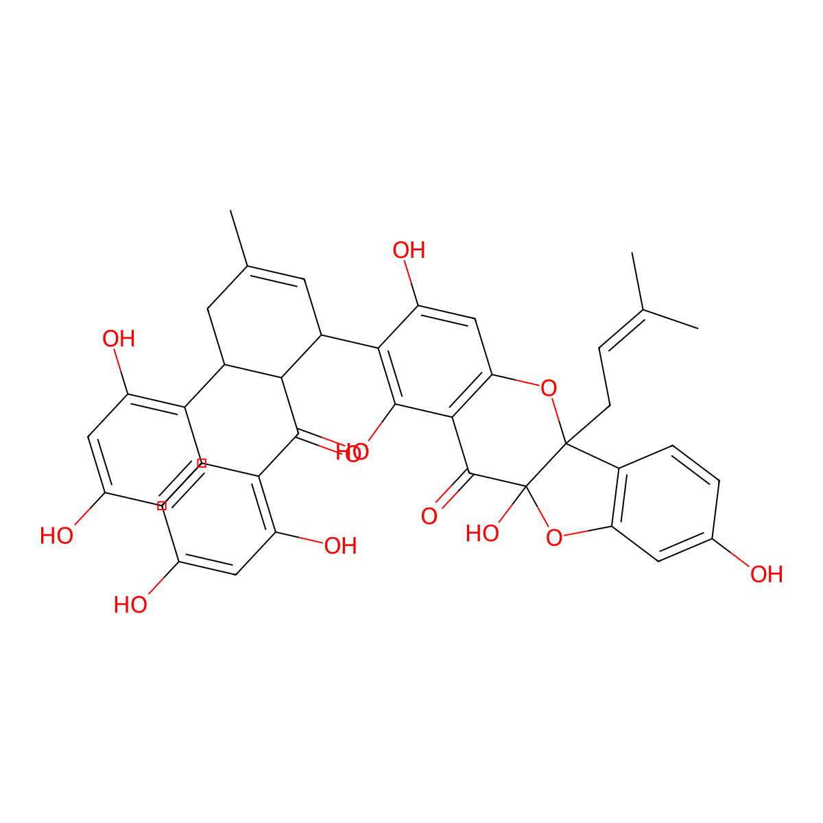 Sanggenon O molecular structure, CAS 101664-32-8