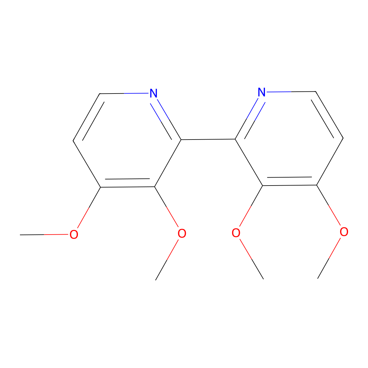 2-(3,4-Dimethoxypyridin-2-yl)-3,4-dimethoxypyridine molecular structure, CAS 101664-55-5