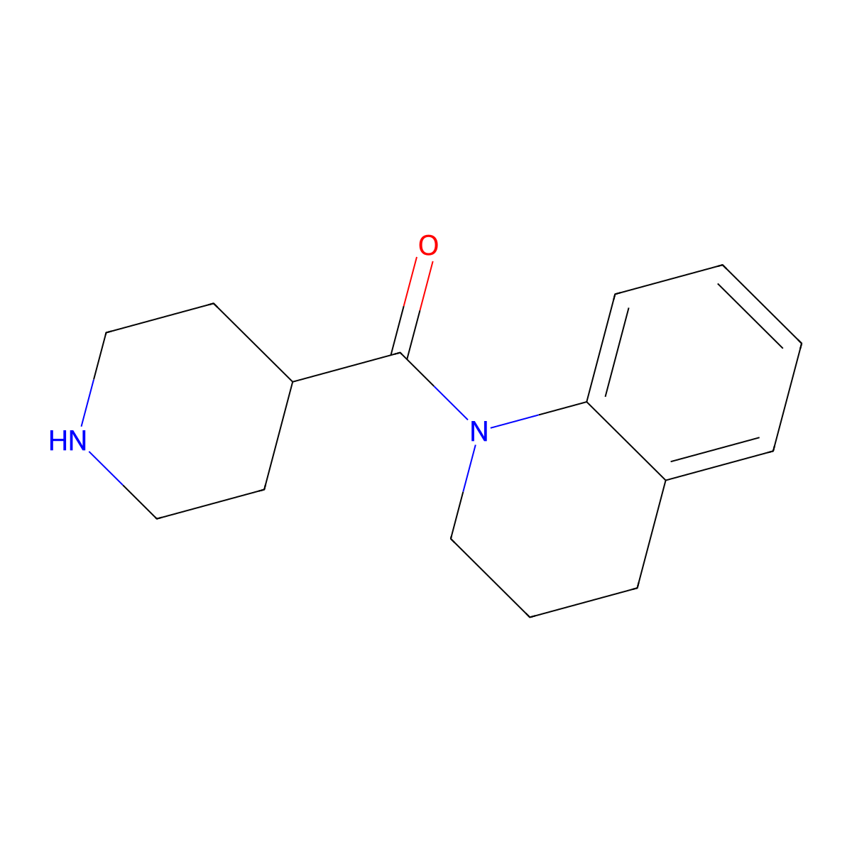 1-(Piperidine-4-carbonyl)-1,2,3,4-tetrahydroquinoline molecular structure, CAS 1016671-24-1