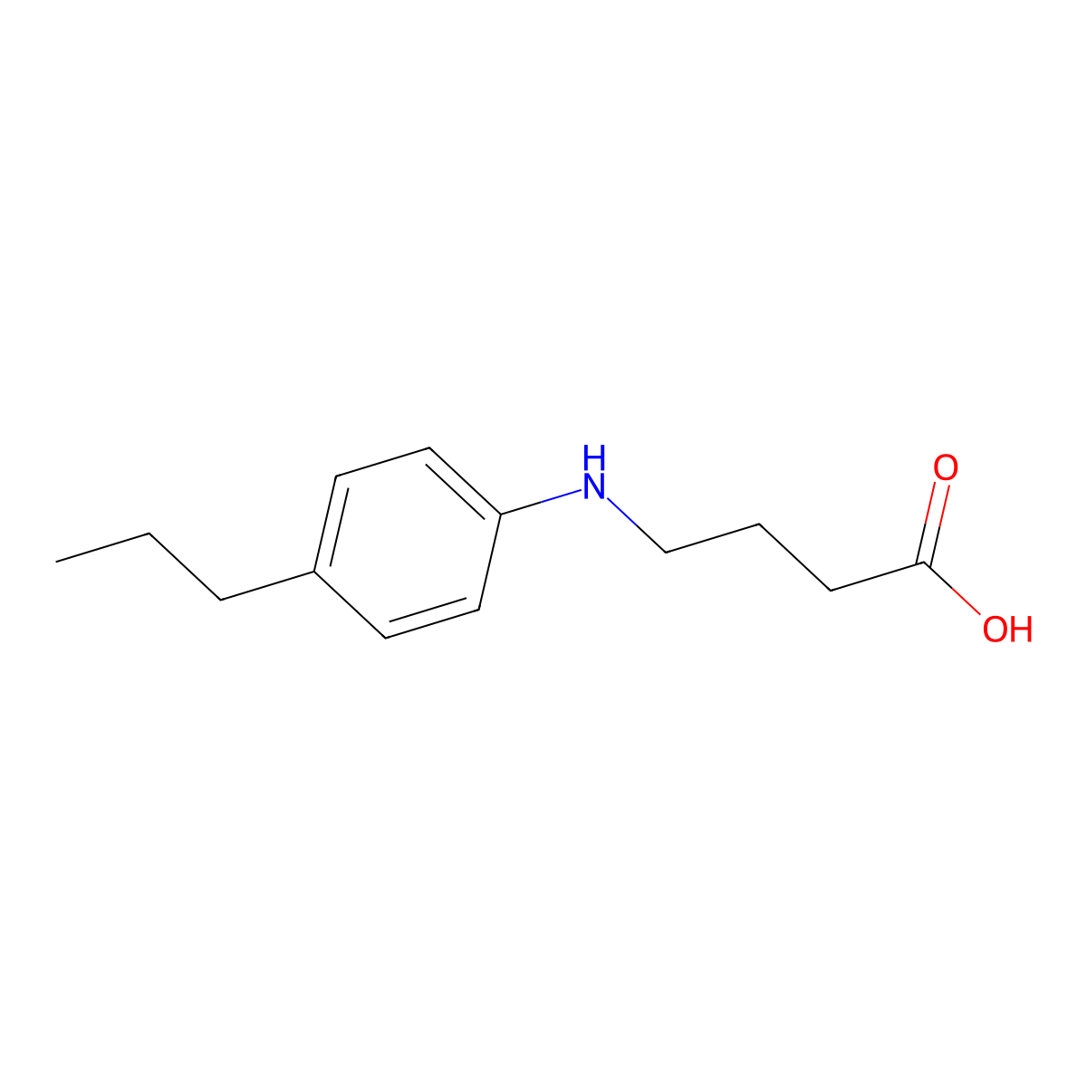4-[(4-Propylphenyl)amino]butanoic acid molecular structure, CAS 1016671-28-5