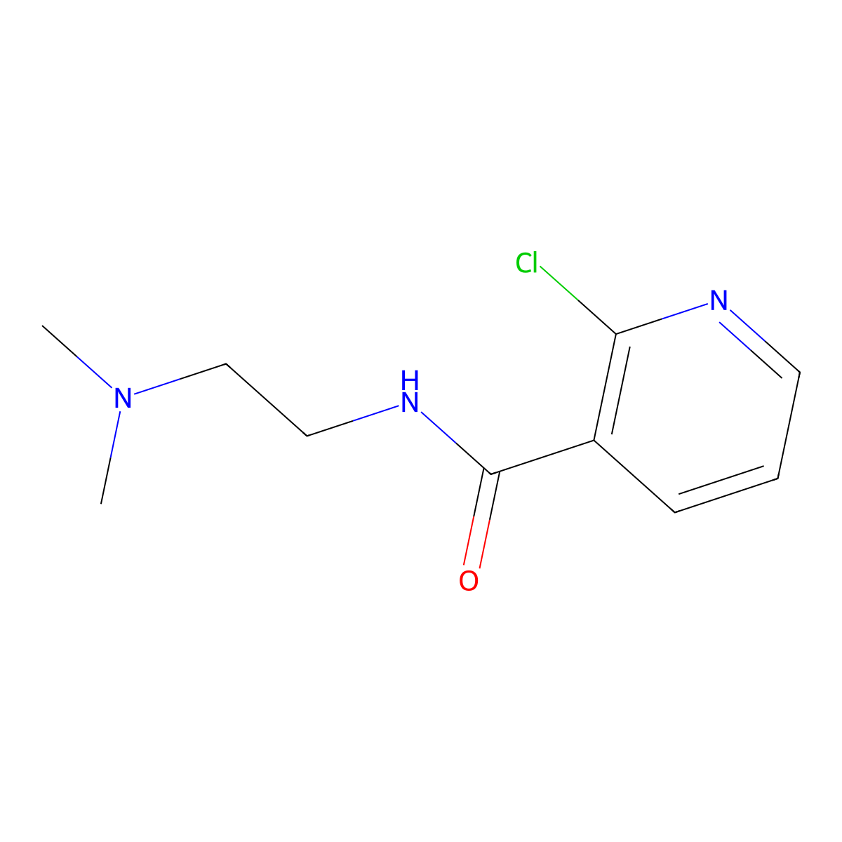 2-Chloro-N-[2-(dimethylamino)ethyl]nicotinamide molecular structure, CAS 1016674-02-4