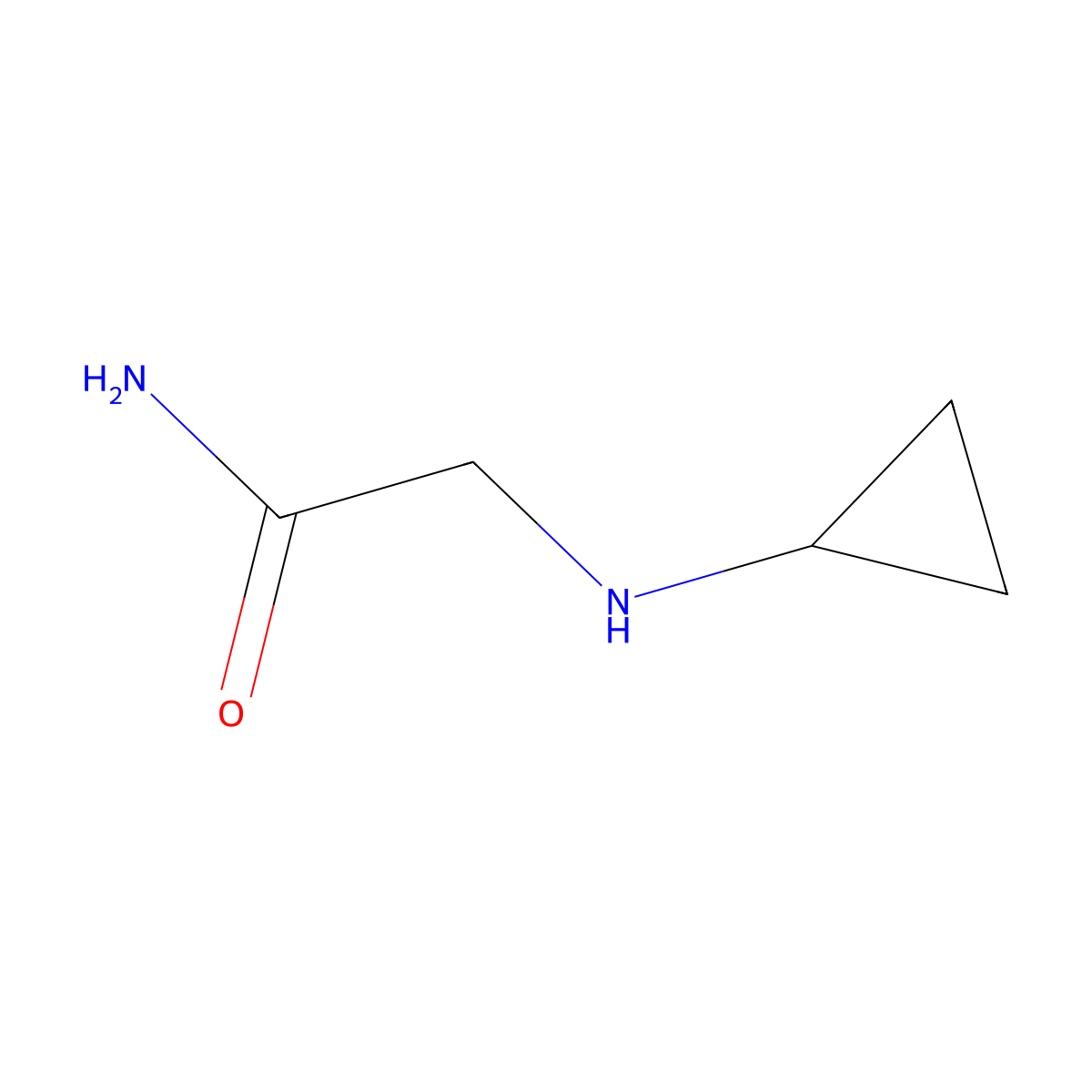 2-(Cyclopropylamino)acetamide molecular structure, CAS 1016674-92-2