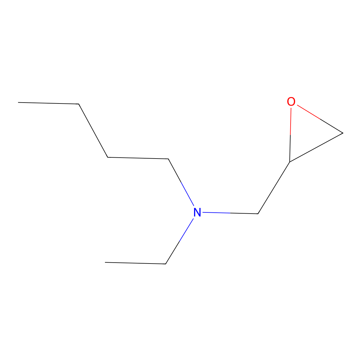 Butyl(ethyl)(oxiran-2-ylmethyl)amine molecular structure, CAS 1016675-25-4