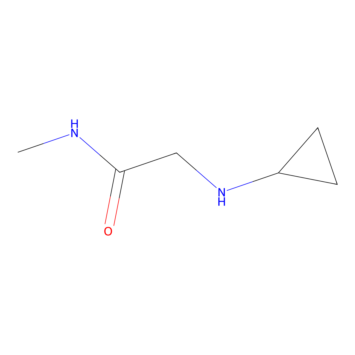 2-(Cyclopropylamino)-N-methylacetamide molecular structure, CAS 1016677-35-2