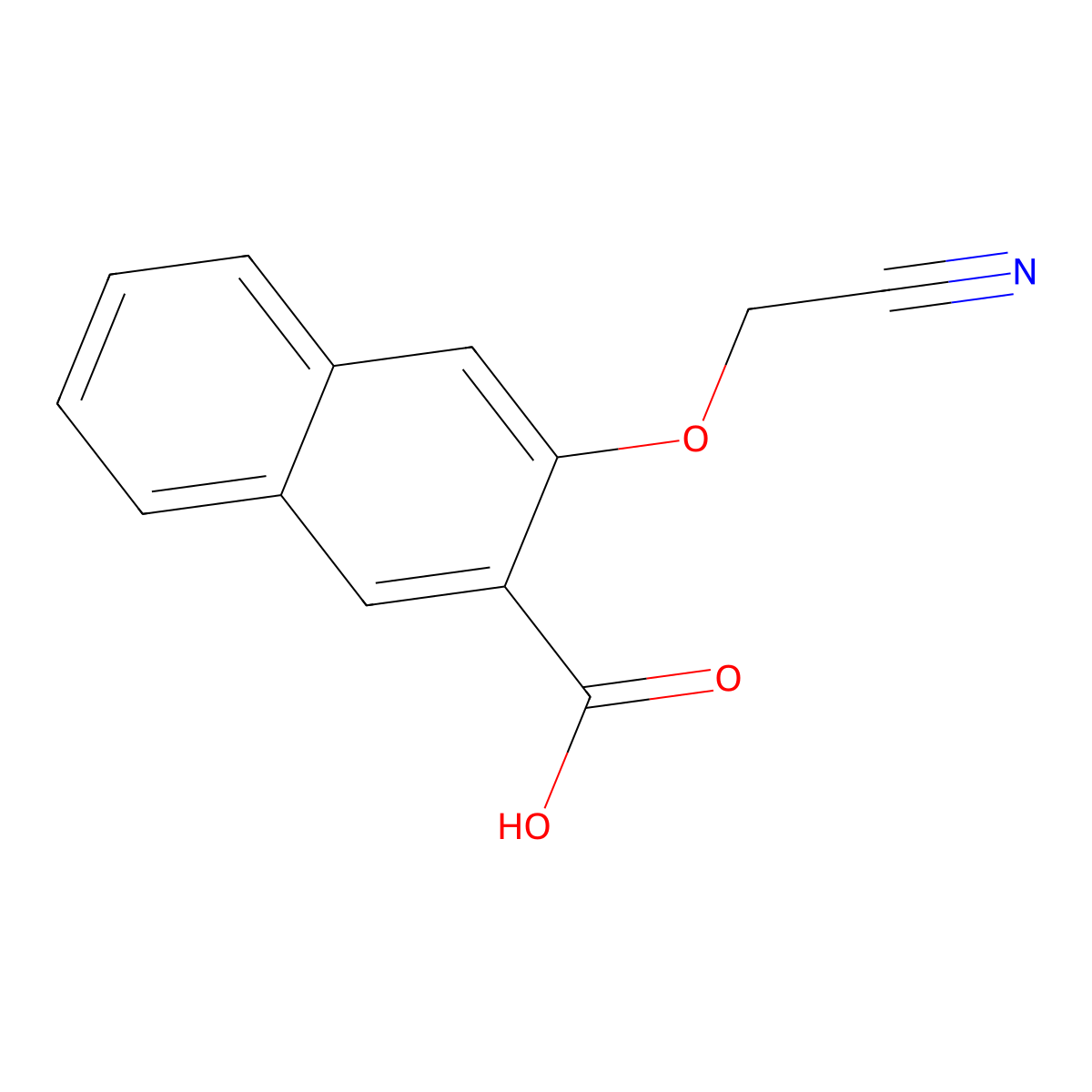 3-(Cyanomethoxy)naphthalene-2-carboxylic acid molecular structure, CAS 1016678-48-0