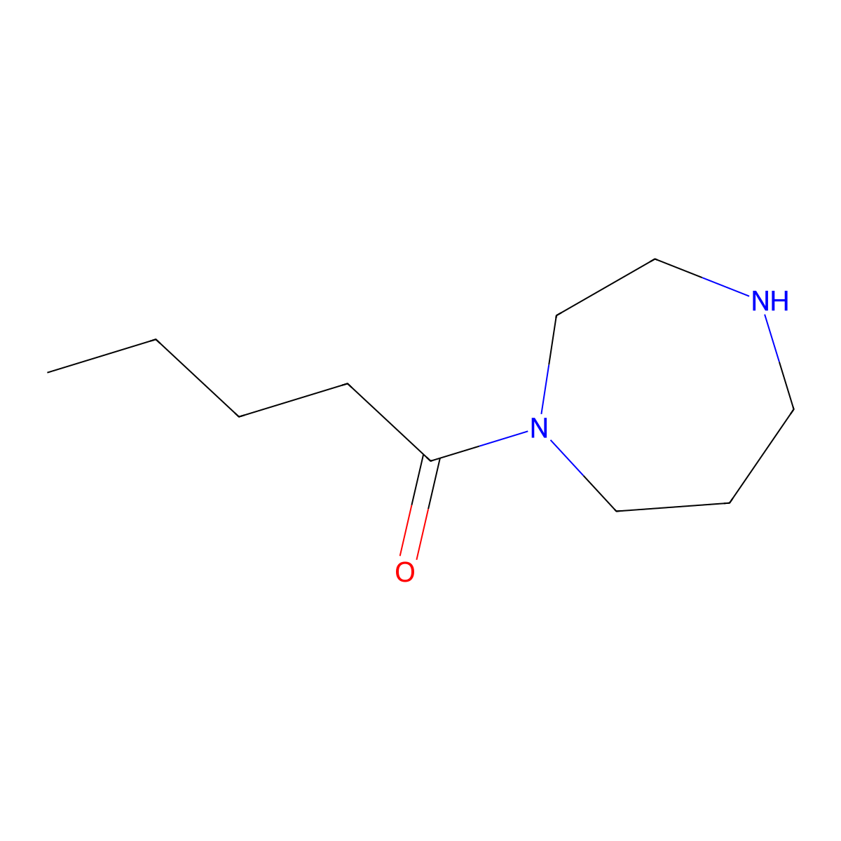 1-(1,4-Diazepan-1-YL)pentan-1-one molecular structure, CAS 1016678-88-8