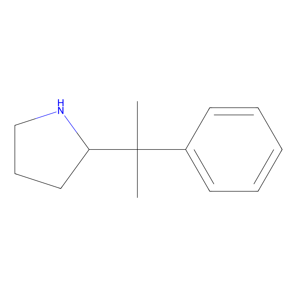 2-(2-Phenylpropan-2-yl)pyrrolidine molecular structure, CAS 1016679-50-7