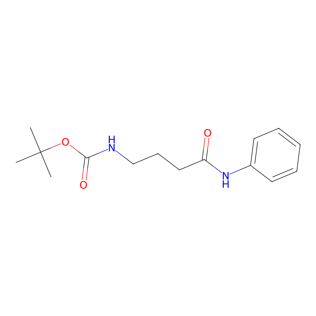 tert-Butyl 3-(phenylcarbamoyl)propylcarbamate molecular structure, CAS 1016679-91-6