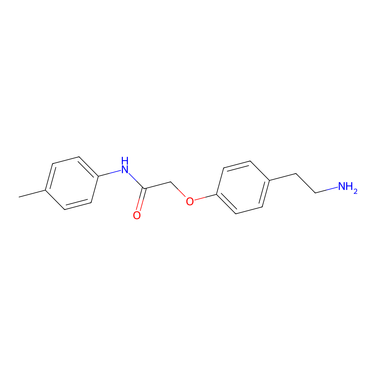 2-[4-(2-Aminoethyl)phenoxy]-N-(4-methylphenyl)acetamide molecular structure, CAS 1016681-42-7
