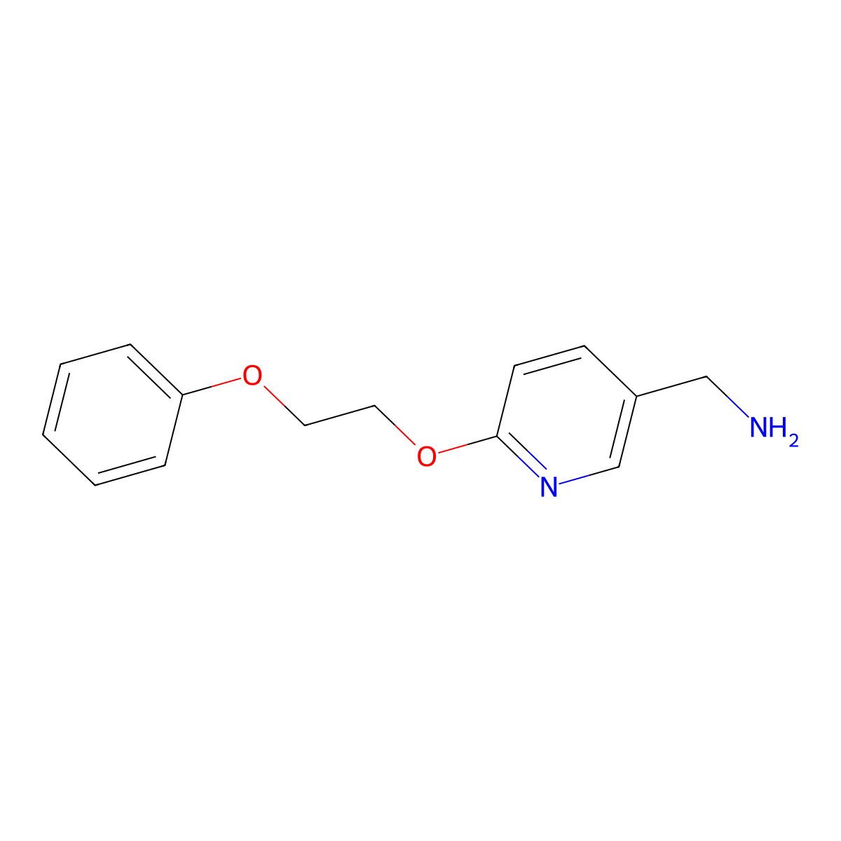 [6-(2-Phenoxyethoxy)pyridin-3-yl]methanamine molecular structure, CAS 1016683-81-0