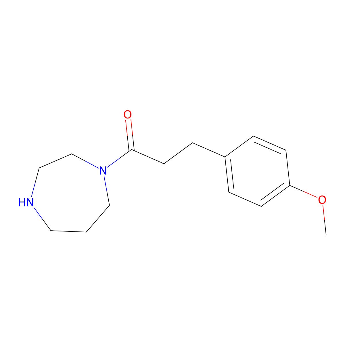 1-(1,4-Diazepan-1-yl)-3-(4-methoxyphenyl)propan-1-one molecular structure, CAS 1016684-28-8