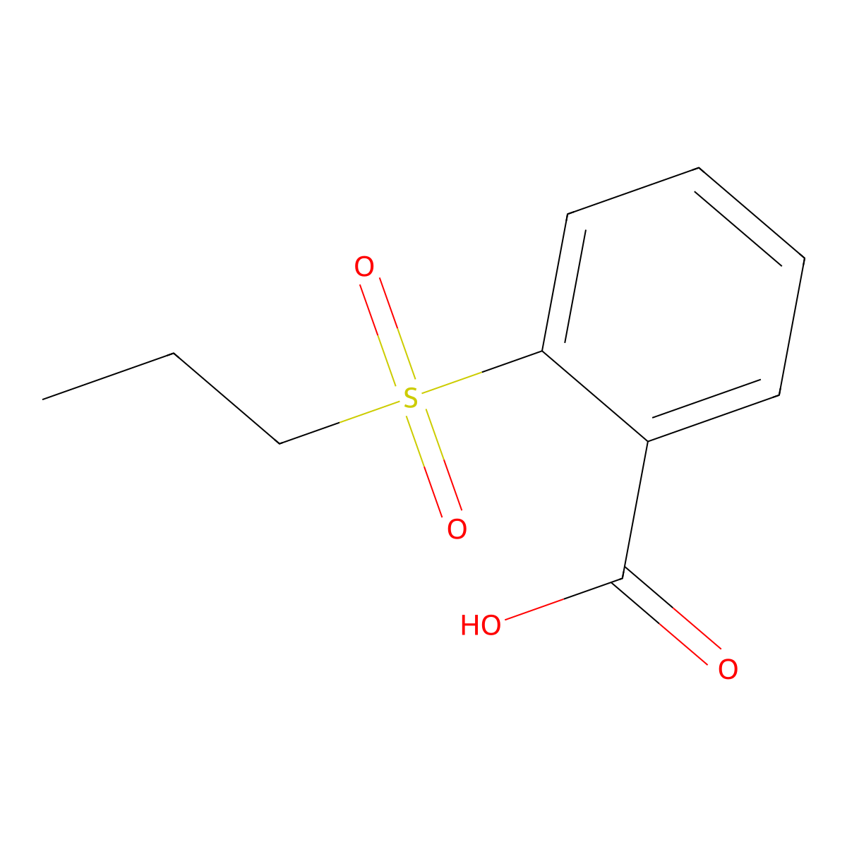 2-(Propane-1-sulfonyl)benzoic acid molecular structure, CAS 1016687-98-1