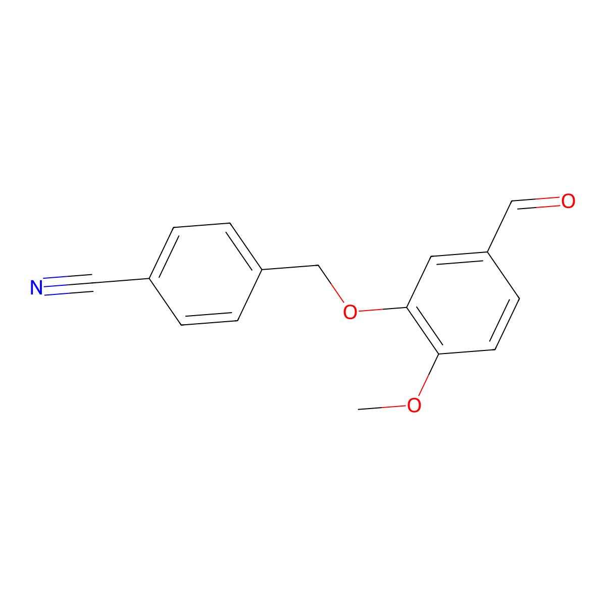 4-(5-Formyl-2-methoxyphenoxymethyl)benzonitrile molecular structure, CAS 1016691-02-3