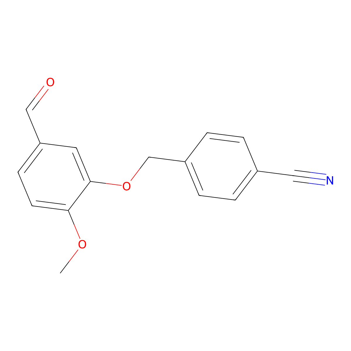 4-(5-Formyl-2-methoxyphenoxymethyl)benzonitrile molecular structure, CAS 1016691-02-3