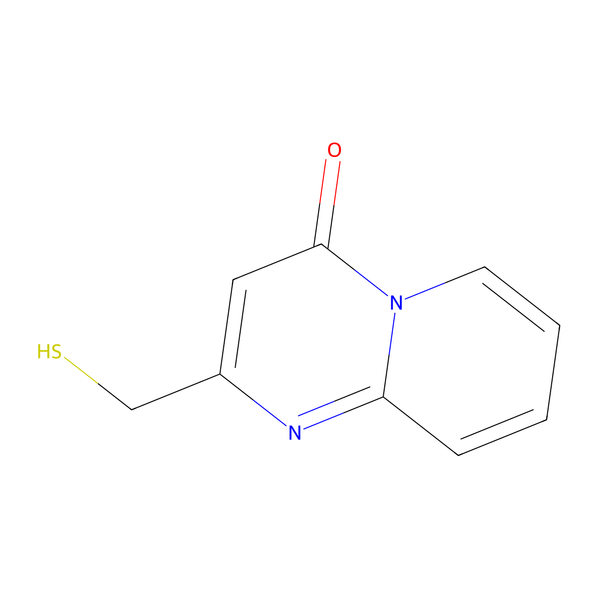 2-(sulfanylmethyl)-4H-pyrido[1,2-a]pyrimidin-4-one molecular structure, CAS 1016696-41-5