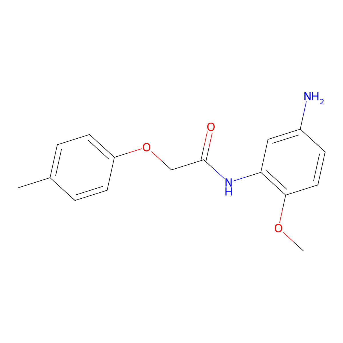 N-(5-Amino-2-methoxyphenyl)-2-(4-methylphenoxy)-acetamide molecular structure, CAS 1016696-96-0