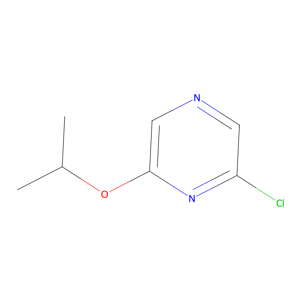 2-Chloro-6-(propan-2-yloxy)pyrazine molecular structure, CAS 1016698-79-5